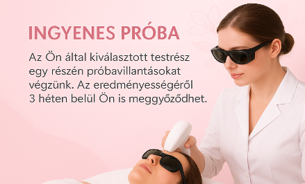 Ingyenes tesztvillantás új generációs Spectra Quattro, nagy energiasűrűségű fényalapú végleges szőrtelenítő géppel a Morgana  Beauty Szalonban! kupon