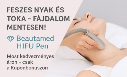 A legújabb generációs Beautamed HIFU Pen toka és nyak kötőszövet helyreállító kezelés, fájdalommentesen kupon
