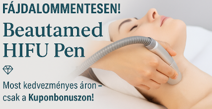 Természetes Arcfiatalítás! A legújabb generációs mikrofókuszált ultrahang - Beautamed HIFUPEN kezelés teljes arcon, tokán, nyakon és dekoltázson, fájdalommentesen! kupon