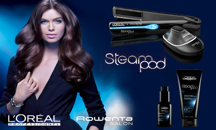 L'Oreal SteamPod hajregenerálás és hajformázás, melegollós hajvágással, minden hajhosszra! kupon