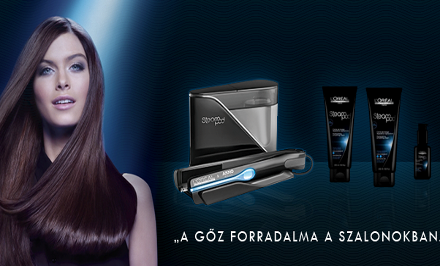 L'Oreal SteamPod hajgőzölő hajújraépítés hajformázással, melegollós vagy Mac Split End hajvég vágással, minden hajhosszra! kupon