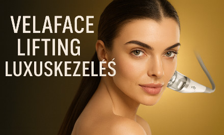Fiatalos, feszes arcbőr már az első kezelés után! Velaface luxus lifting vákuumos rádiófrekvenciával és Oxijet Oxigénes hámlasztással teljes arcon ! + 60% kedvezmény őssejtes arckezelésre! kupon